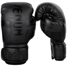 VENUMS KIDS ELITE BLACK BOXING GLOVES - SMALL