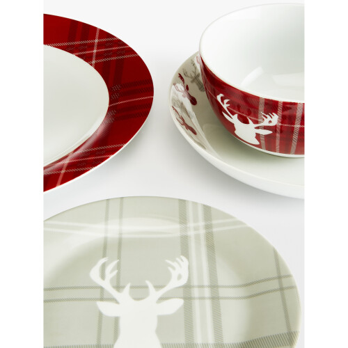 30pc Highland Stag Dinner Set 1