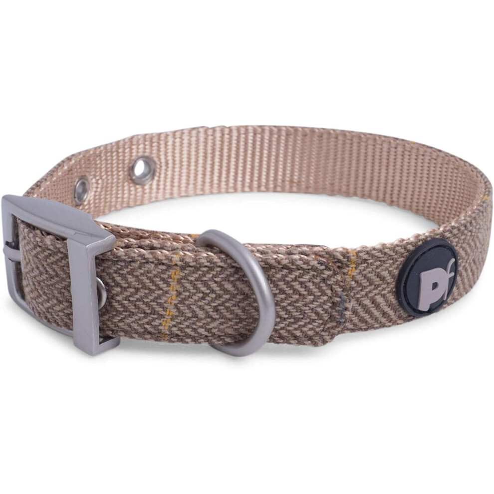 Petface Tan Tweed Collar, Medium