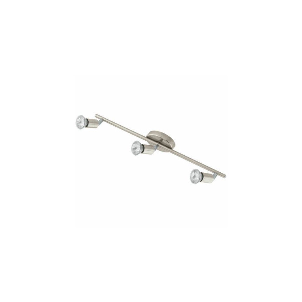 Eglo 83048 'Buzz' Triple Bar Spot Light Fitting Chrome (Satin Nickel)