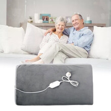(150*65cm) Electric Heated Throw Over Under Blanket Fleece Washable Warm Mattress