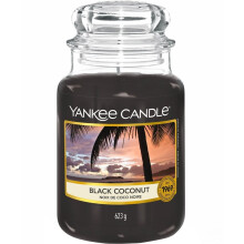 Yankee Candle Black Coconut - Large Jar: Rich Coconut, Cedarwood & Island Blossoms