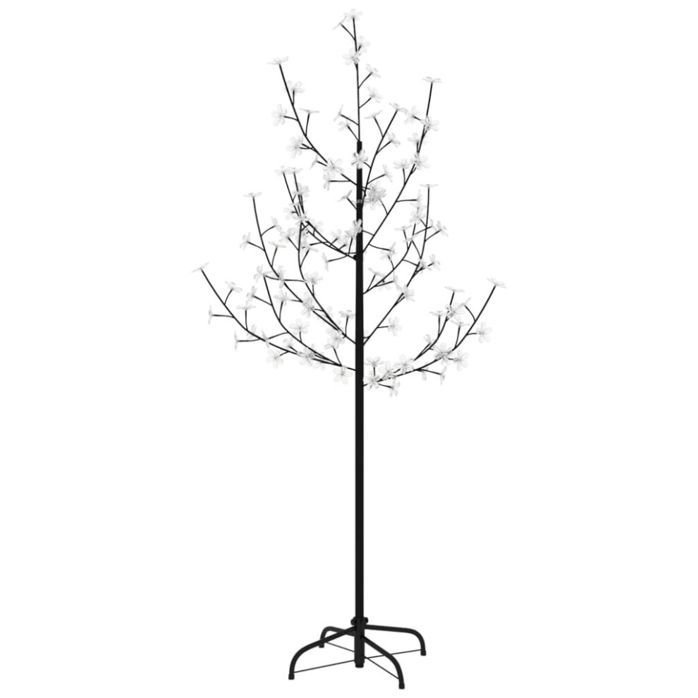 vidaXL Cherry Blossom LED Tree Warm White 84 LEDs 120 cm Light Up Blossom Tree