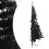VidaXL vidaXL Artificial Half Christmas Tree with Stand Black 180 cm PVC Xmas Tree 3