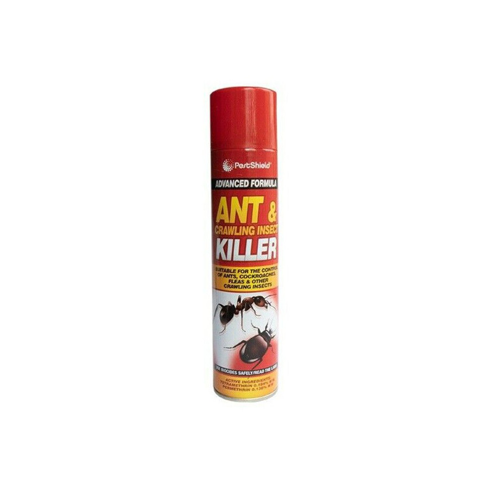 Pestshield (1 X 300Ml) Ant Bug Cockroach Insect Killer Insecticide Fast Acting Spray Aerosol - 300Ml
