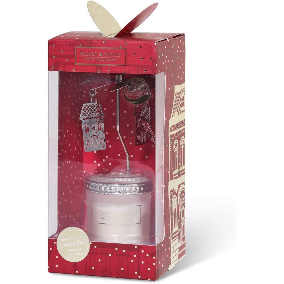 Heart & Home Gift Set - Home for Christmas Candle & Carousel