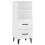 VidaXL vidaXL Sideboard High Gloss White Engineered Wood Home Organiser Cupboard 1