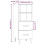 VidaXL vidaXL Sideboard High Gloss White Engineered Wood Home Organiser Cupboard 2