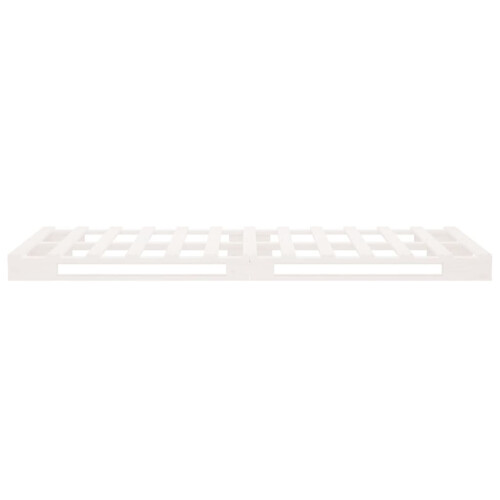 VidaXL vidaXL Pallet Bed Bedstead Bed Frame White 90x190 cm Single Solid Wood Pine 2