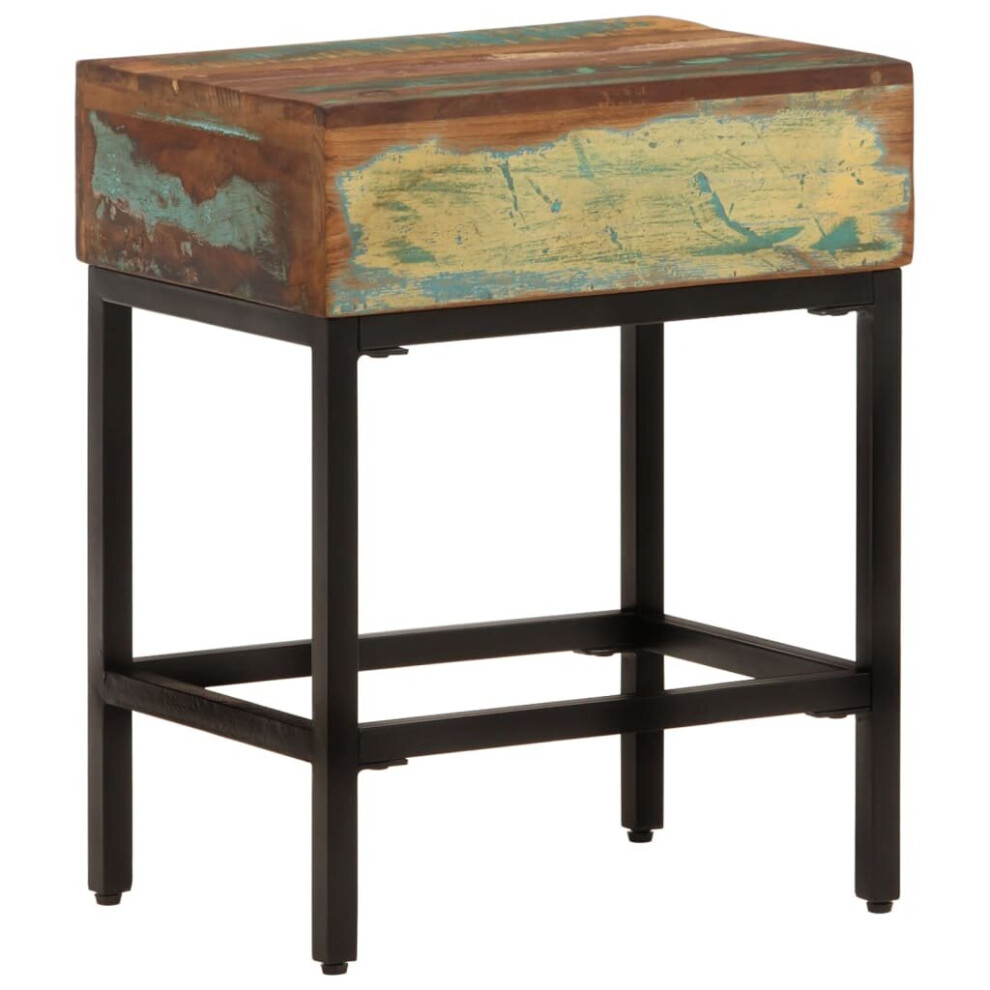 Vidaxl Side Table Solid Wood Reclaimed Hallway End Sofa Console Couch Table Multicoloured