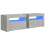 VidaXL vidaXL 2x Bedside Cabinets with LEDs Concrete Grey LED Side Cabinet End Table 2