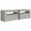VidaXL vidaXL 2x Bedside Cabinets with LEDs Concrete Grey LED Side Cabinet End Table 3