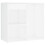 VidaXL vidaXL LED Dressing Table with Cabinet White Engineered Wood Makeup Table 2