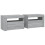 VidaXL vidaXL 2x Bedside Cabinets with LEDs Grey Sonoma LED Side Cabinet End Table 3