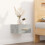 VidaXL vidaXL 2x Wall-mounted Bedside Cabinets Concrete Grey Floating Bedside Unit 3