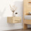 VidaXL vidaXL 2x Wall-mounted Bedside Cabinets Sonoma Oak Floating Bedside Wall Unit 3