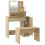 VidaXL vidaXL Dressing Table Set with LED Sonoma Oak Engineered Wood Makeup Table 2