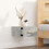 VidaXL vidaXL Wall-mounted Bedside Cabinet Concrete Grey Floating Bedside Wall Unit 3
