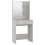 VidaXL vidaXL Dressing Table Set with LED Concrete Grey Engineered Wood Makeup Table 6