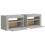VidaXL vidaXL 2x Bedside Cabinets with LEDs Concrete Grey LED Side Cabinet End Table 5