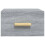 VidaXL vidaXL 2x Wall-mounted Bedside Cabinets Grey Sonoma Floating Bedside Unit 7