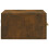 VidaXL vidaXL 2x Wall-mounted Bedside Cabinets Smoked Oak Floating Bedside Wall Unit 8