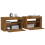 VidaXL vidaXL 2x Bedside Cabinets with LEDs Smoked Oak LED Side Cabinet End Table 5