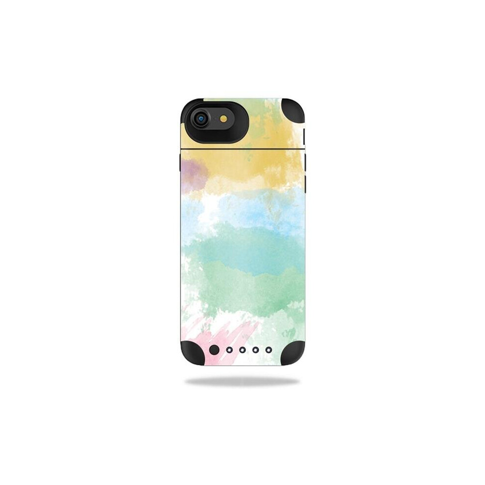 MightySkins MJAIRIP7-Watercolor White Skin for Mophie Juice Pack Air iPhone SE 2020 7 & 8 Case Wrap Cover Sticker - Watercolor White-image-OPC-P9ZMS22-NEW