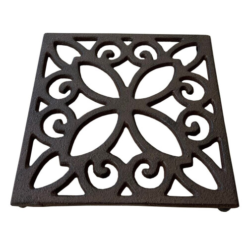 Selections Cast Iron Square Table Trivet