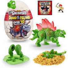 Smashers Dino Island Mini Huevo Sorpresa Estegosaurio VERDE