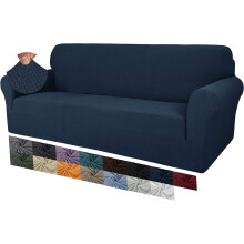 MAXIJIN Creative Jacquard Couch Covers for 3 Seater, Super Stretch Non Slip Sofa Cover for Dogs Pet Friendly 1-Piece Elastic Furniture Protector Sofa