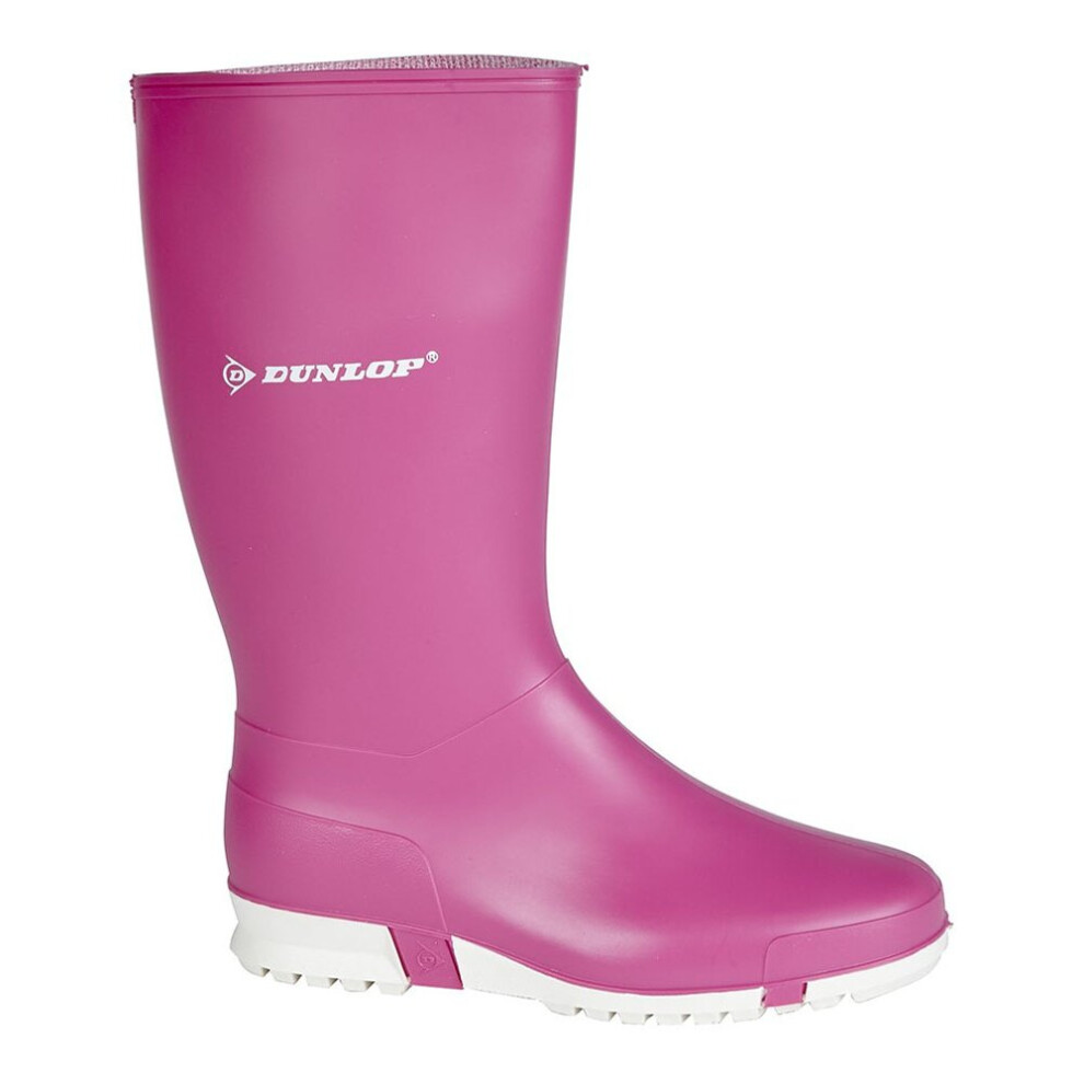 (33 EU, Pink) Dunlop Ladies/Womens Sport Youths Pull-On Wellingtons Boots