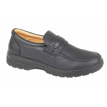 (7 UK, Black) Scimitar Mens Apron Saddle Casual Shoe