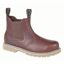 (11 UK, Dark Brown) Woodland Mens Gusset Chelsea Boot