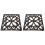 Selections Cast Iron Square Table Trivet (Pack of 2) 1