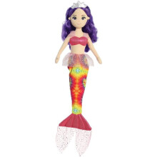 AURORA, 33338, Tie Dye Sea Sparkles Harmony, 18In, Soft Toy, Purple - Plush Soft Toy