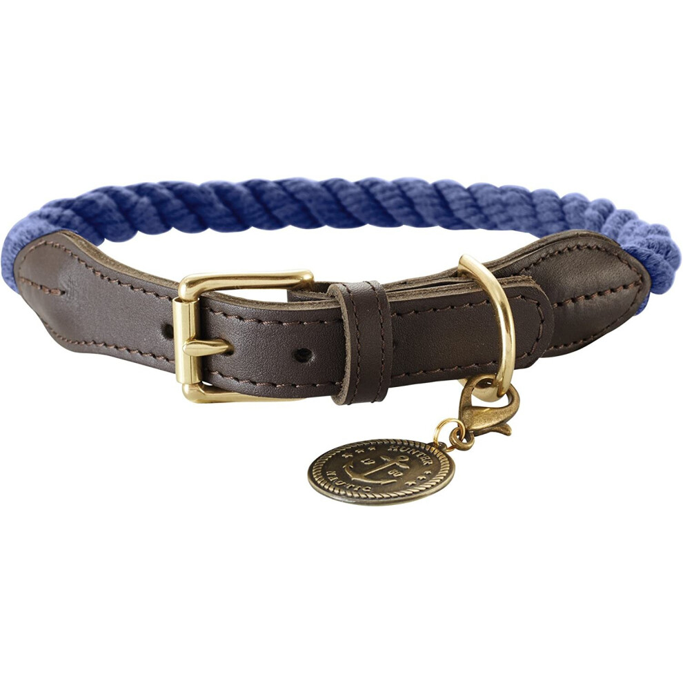 HUNTER Collar with Rope List, 38-44, Dark Blue