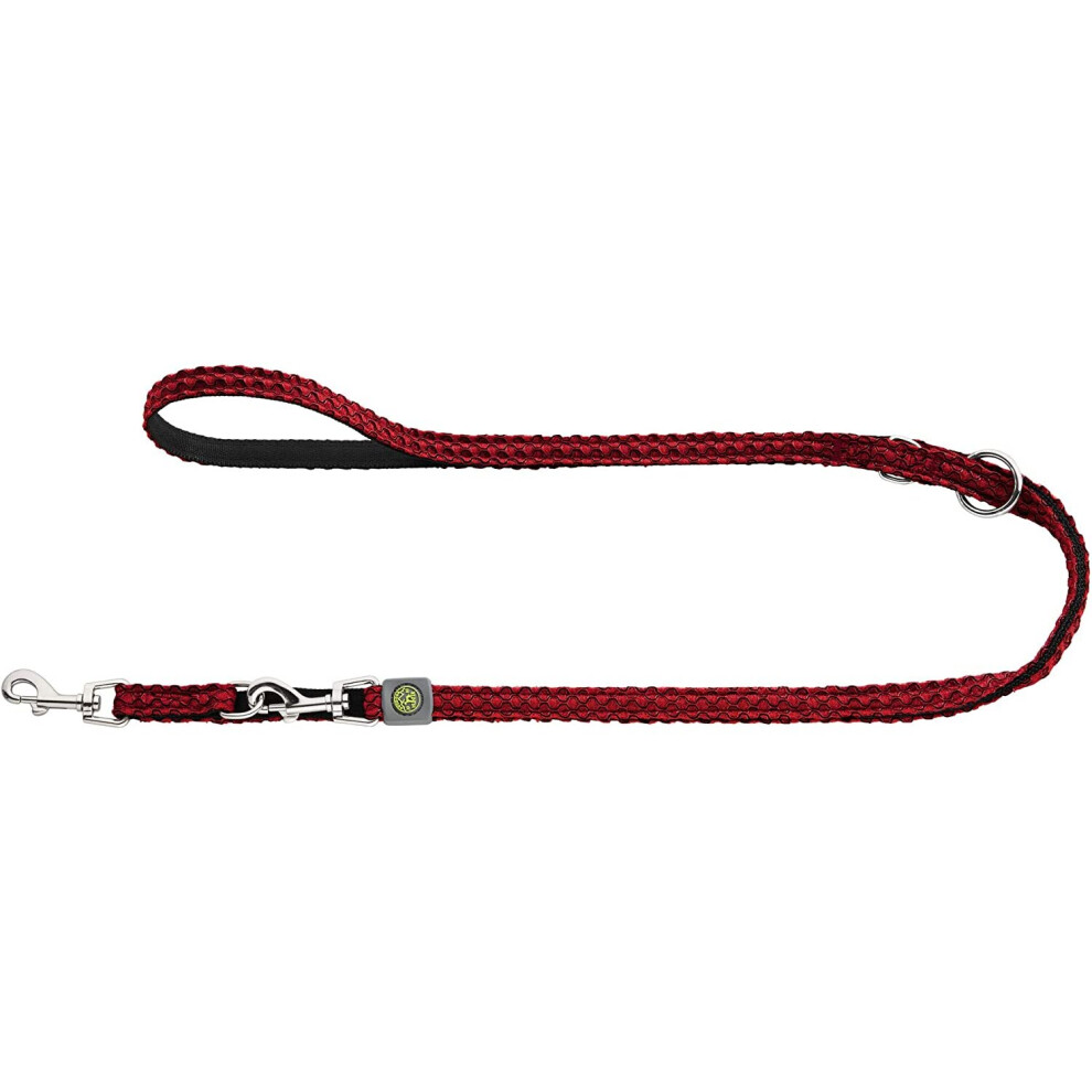 HUNTER Adjustable leash Hilo 15/200 mesh, red