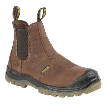 (9 UK, Brown) DEWALT Mens Nitrogen Pull On Gusset Water Resistant Safety Boots