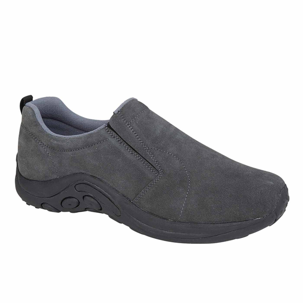 (5 UK, Grey) PDQ Unisex Ryno Twin Gusset Jungle Casual Shoes