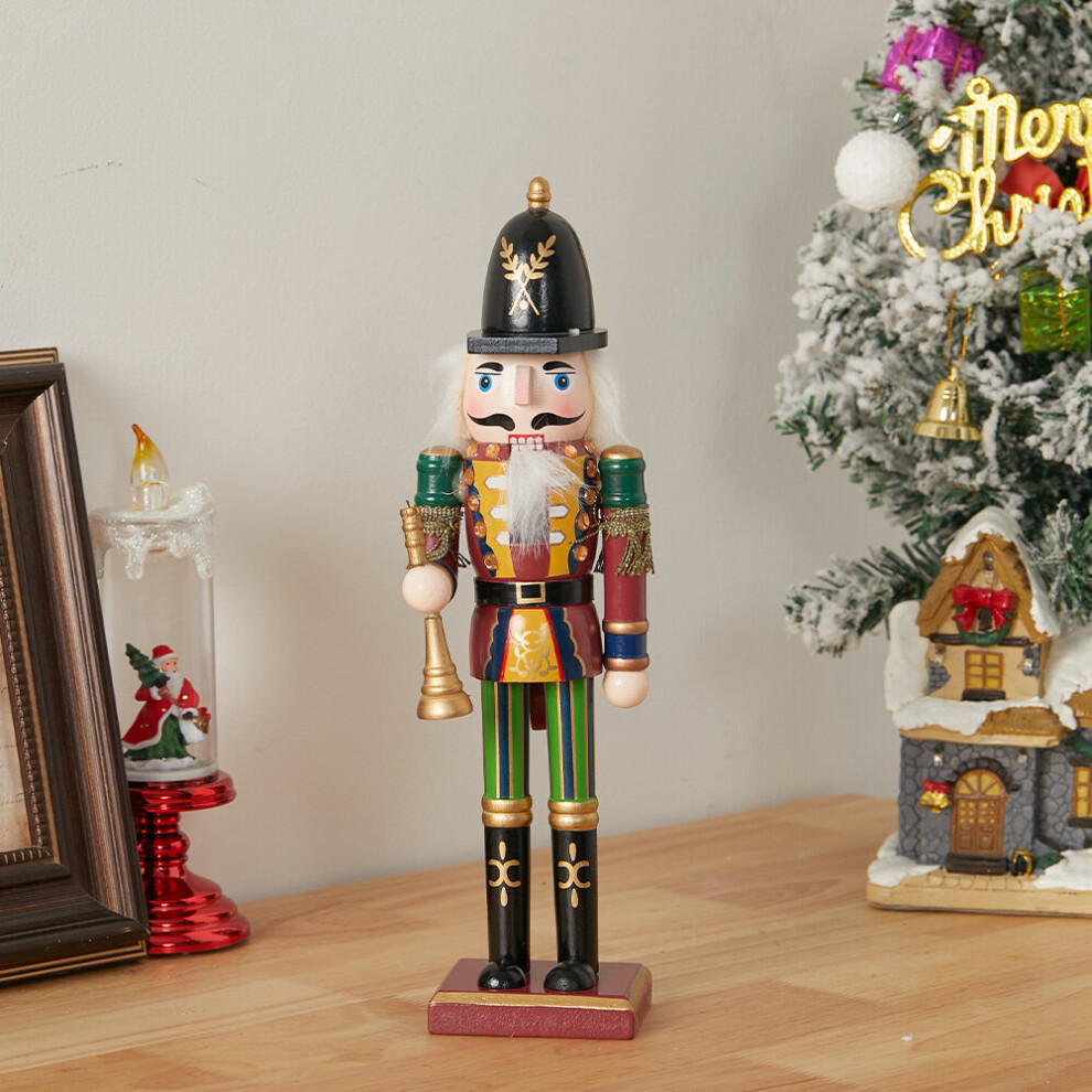 Living And Home Christmas Puppet Sculpture Nutcracker Soldier Ornament Figurine