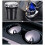 Car Auto Ashtray Blue LED Light Accessories Portable Stainless Black A 3