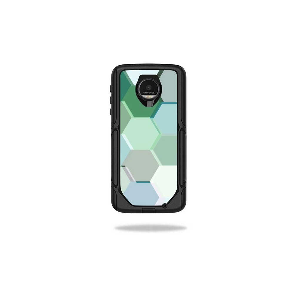 MightySkins OTCMOTOZ-Hexagon Tiles Skin for Otterbox Commuter Moto Z & Moto Z Droid Edition Case Wrap Cover Sticker - Hexagon Tiles-image-OPC-P9ZNJJB-NEW