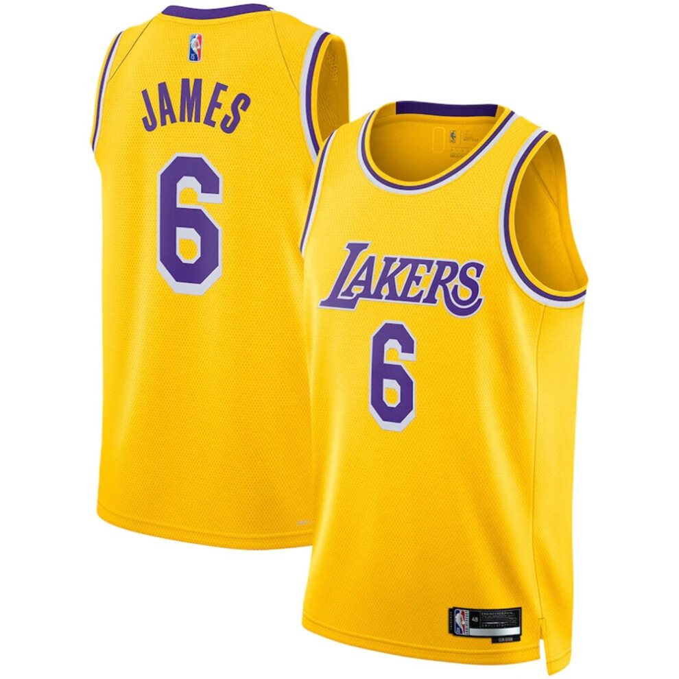 Darmowade (L) Lakers James #6 Basketball Jersey Sport Shirts