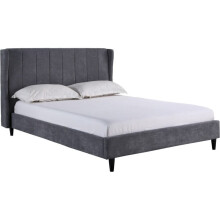 Amelia 5FT Kingsize 150CM Dark Grey Fabric Bed Frame Only