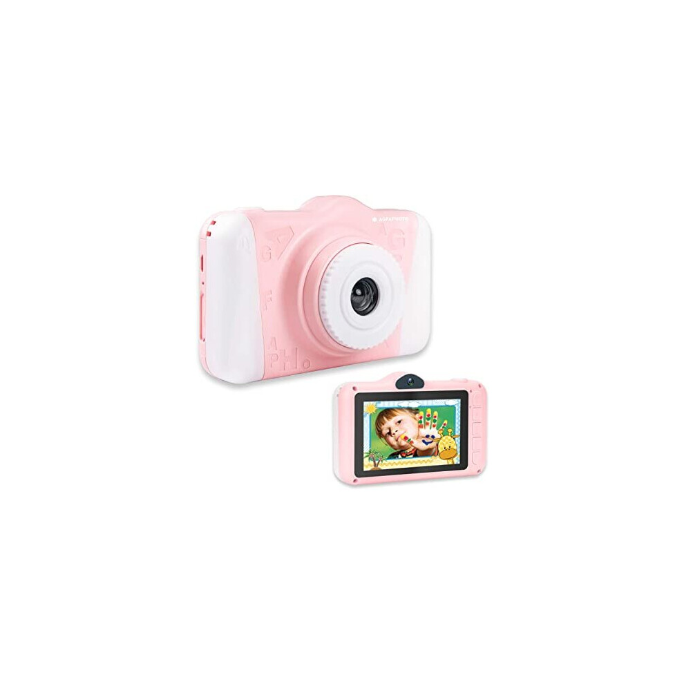 Agfa Photo Realikids Cam 2 - Digital Camera For Children 12Mp Pink