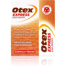Otex Express Ear Drops, Clinically Proven Ear Wax Removal Drops For Excessive, Hardened Ear Wax. Can Reduce The Need For Syringing, 10ml
