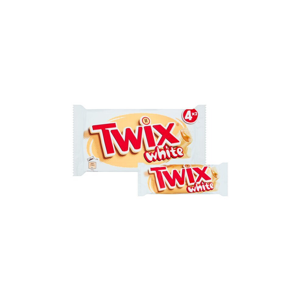 Twix White Chocolate Biscuit Twin Bars 4X46g