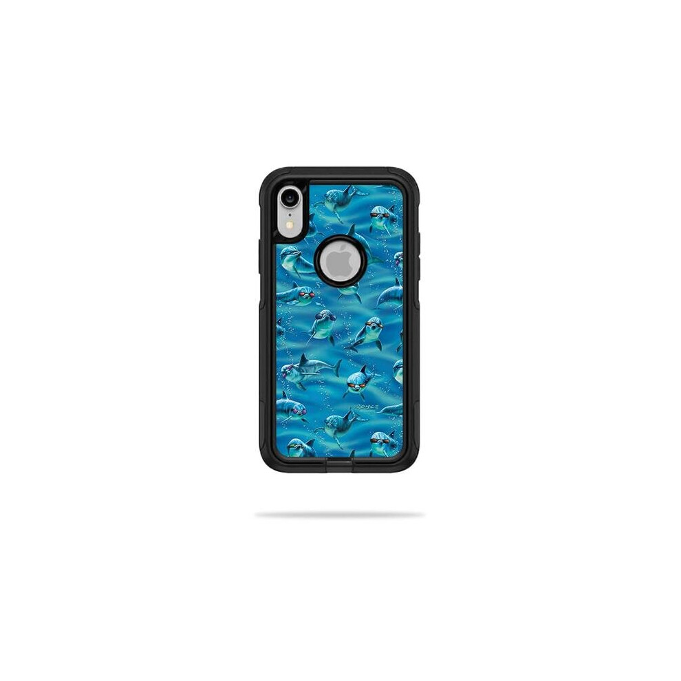MightySkins OTCIPXR-Dolphin Gang Skin for Otterbox Commuter iPhone XR Case - Dolphin Gang-image-OPC-P9ZX8DM-NEW