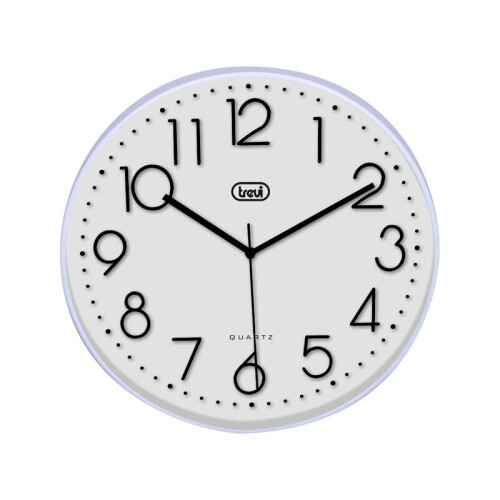 Trevi OM 3508 S  Wall Clock 30 Cm Quartz WHITE Silent Movement